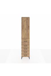 Arges Dolap 2 Raflı 5 Çekmeceli Tek Askılı 44x30x221 - S28M118V9A