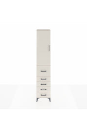 Arges Dolap 3 Raflı 5 Çekmeceli Tek Kapaklı 44x30x221 - S28M119V1A