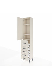 Arges Dolap 3 Raflı 5 Çekmeceli Tek Kapaklı 44x30x221 - S28M119V1A