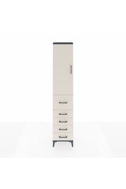 Arges Dolap 3 Raflı 5 Çekmeceli Tek Kapaklı 44x30x221 - S28M119V4A