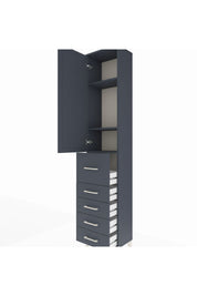 Arges Dolap 3 Raflı 5 Çekmeceli Tek Kapaklı 44x30x221 - S28M119V5A