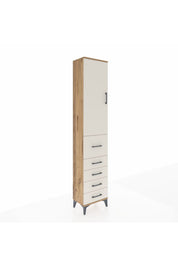 Arges Dolap 3 Raflı 5 Çekmeceli Tek Kapaklı 44x30x221 - S28M119V7A