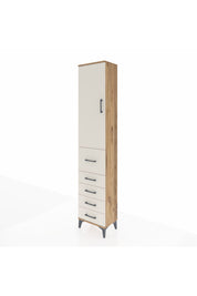 Arges Dolap 3 Raflı 5 Çekmeceli Tek Kapaklı 44x30x221 - S28M119V7A