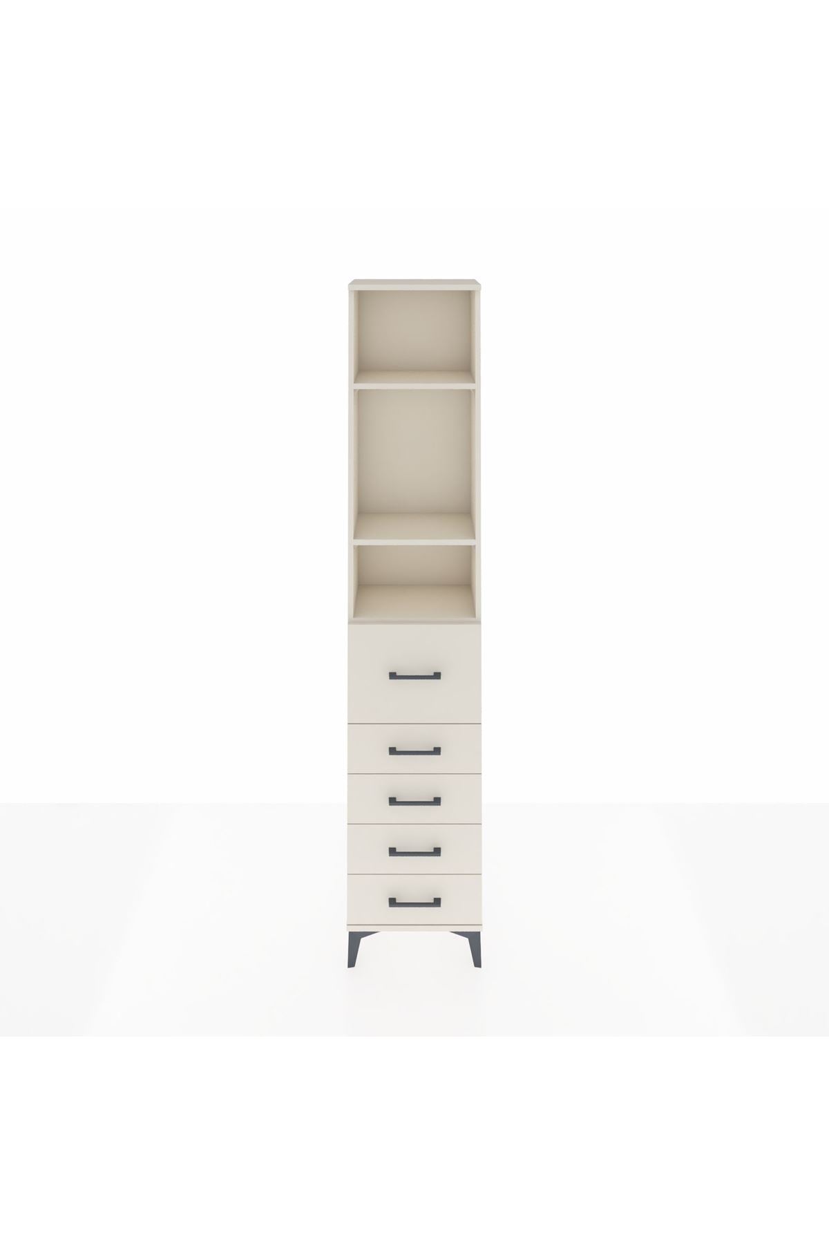 Arges Dolap 3 Raflı 5 Çekmeceli 44x30x221 - S28M120V1A