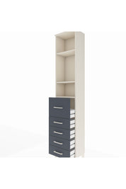 Arges Dolap 3 Raflı 5 Çekmeceli 44x30x221 - S28M120V2A
