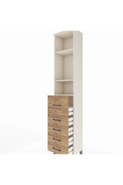 Arges Dolap 3 Raflı 5 Çekmeceli 44x30x221 - S28M120V3A