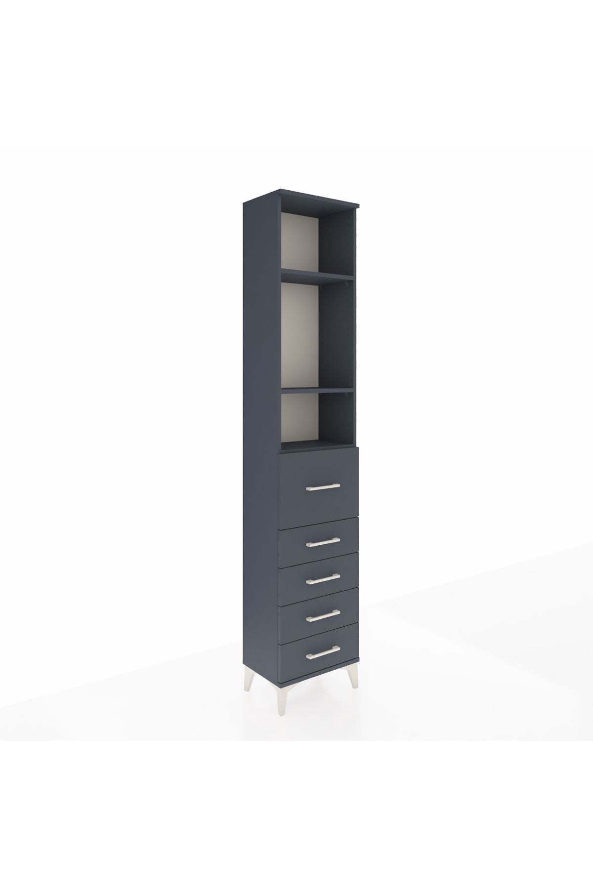 Arges Dolap 3 Raflı 5 Çekmeceli 44x30x221 - S28M120V5A