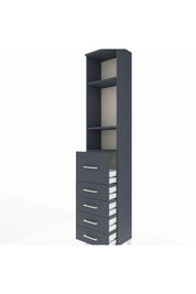 Arges Dolap 3 Raflı 5 Çekmeceli 44x30x221 - S28M120V5A