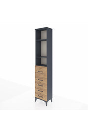 Arges Dolap 3 Raflı 5 Çekmeceli 44x30x221 - S28M120V6A