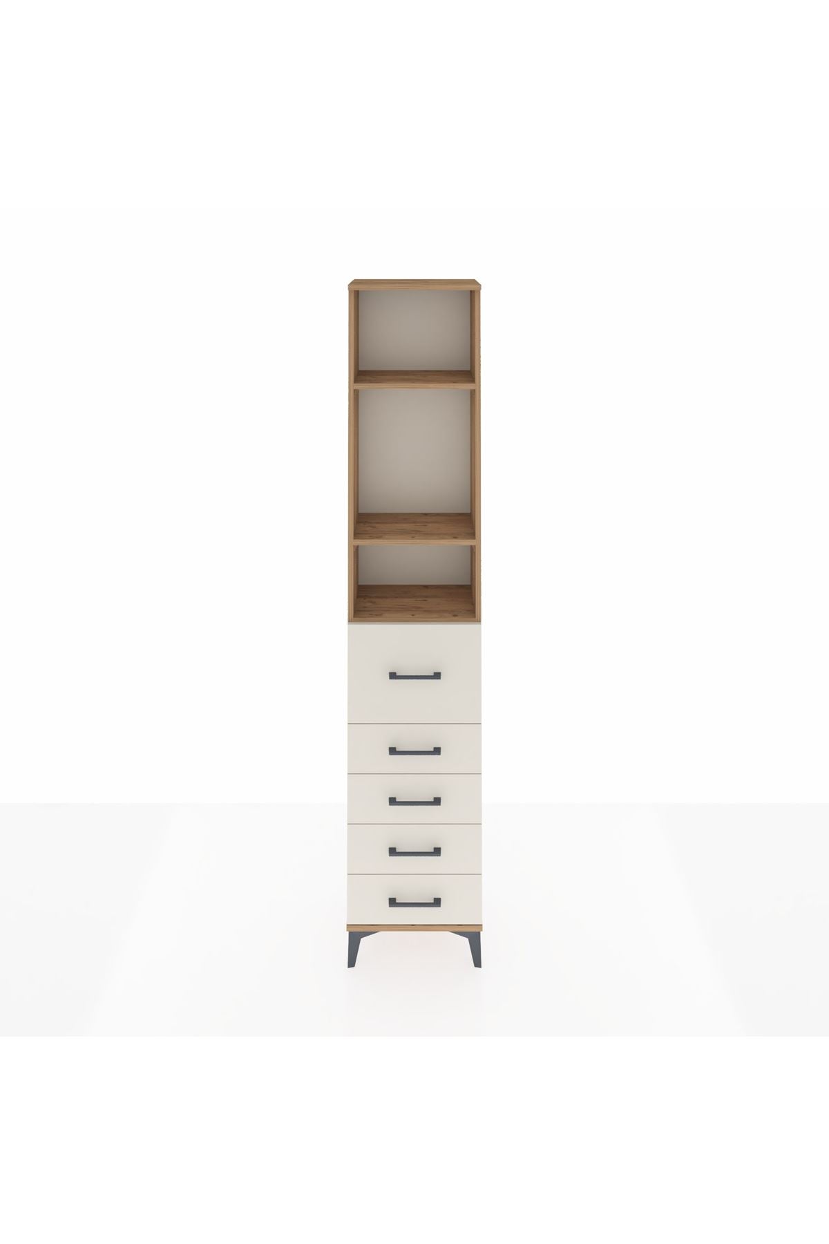 Arges Dolap 3 Raflı 5 Çekmeceli 44x30x221 - S28M120V7A