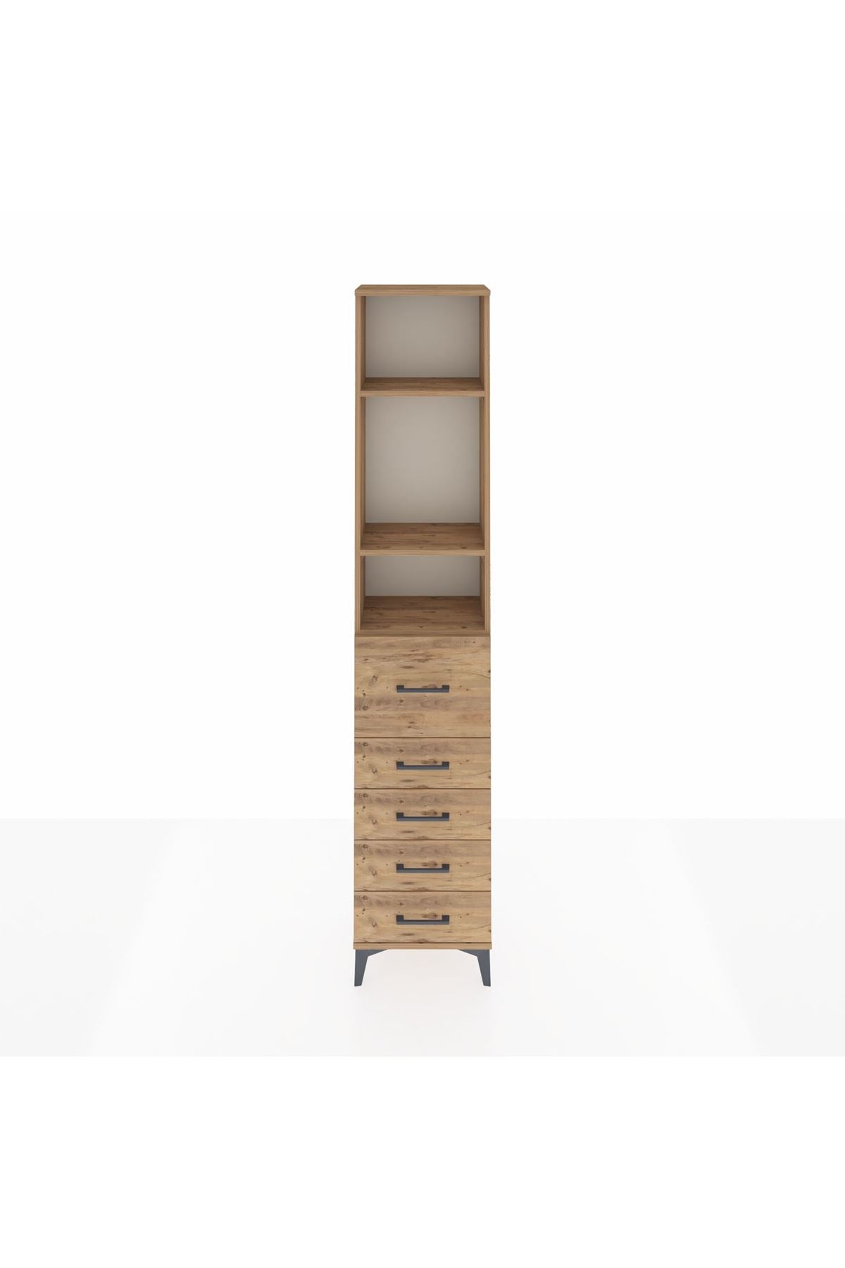 Arges Dolap 3 Raflı 5 Çekmeceli 44x30x221 - S28M120V9A