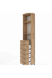 Arges Dolap 3 Raflı 5 Çekmeceli 44x30x221 - S28M120V9A