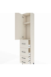 Arges Dolap 2 Raflı 4 Çekmeceli Tek Askılı 44x30x221 - S28M121V1A