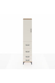 Arges Dolap 2 Raflı 4 Çekmeceli Tek Askılı 44x30x221 - S28M121V7A