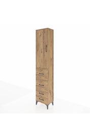Arges Dolap 2 Raflı 4 Çekmeceli Tek Askılı 44x30x221 - S28M121V9A