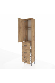 Arges Dolap 2 Raflı 4 Çekmeceli Tek Askılı 44x30x221 - S28M121V9A