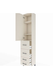 Arges Dolap 3 Raflı 4 Çekmeceli Tek Kapaklı 44x30x221 - S28M122V1A