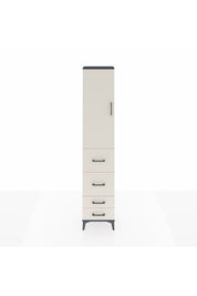 Arges Dolap 3 Raflı 4 Çekmeceli Tek Kapaklı 44x30x221 - S28M122V4A