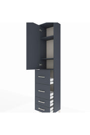 Arges Dolap 3 Raflı 4 Çekmeceli Tek Kapaklı 44x30x221 - S28M122V5A