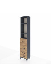Arges Dolap 3 Raflı 4 Çekmeceli 44x30x221 - S28M123V6A