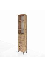 Arges Dolap 3 Raflı 4 Çekmeceli 44x30x221 - S28M123V9A