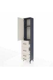 Arges Dolap 2 Raflı 4 Çekmeceli Tek Askılı 44x30x221 - S28M124V4A