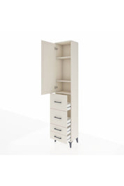 Arges Dolap 3 Raflı 4 Çekmeceli Tek Kapaklı 44x30x221 - S28M125V1A