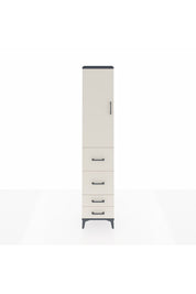 Arges Dolap 3 Raflı 4 Çekmeceli Tek Kapaklı 44x30x221 - S28M125V4A