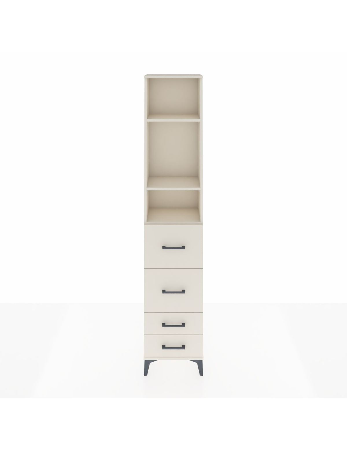 Arges Dolap 3 Raflı 4 Çekmeceli 44x30x221 - S28M126V1A