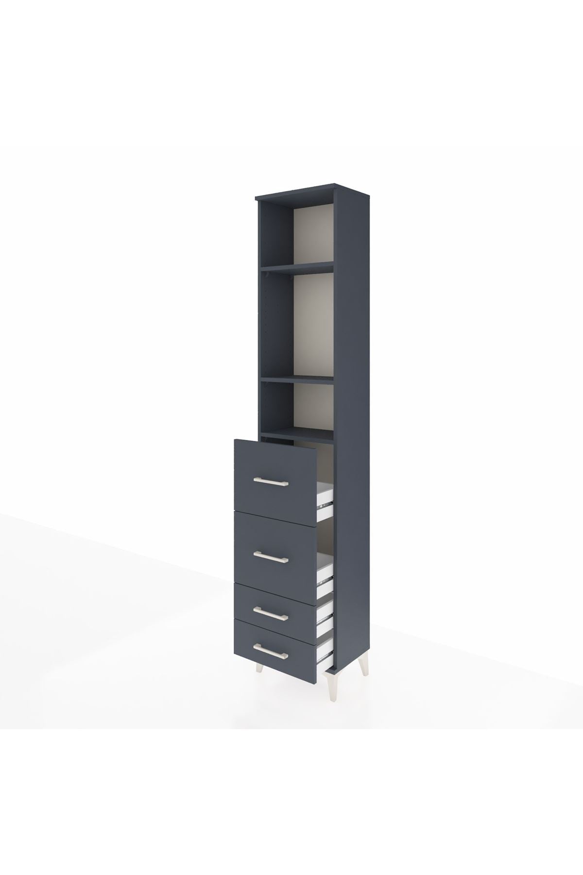 Arges Dolap 3 Raflı 4 Çekmeceli 44x30x221 - S28M126V5A