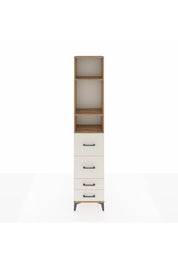 Arges Dolap 3 Raflı 4 Çekmeceli 44x30x221 - S28M126V7A