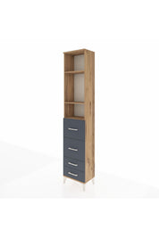Arges Dolap 3 Raflı 4 Çekmeceli 44x30x221 - S28M126V8A