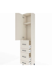 Arges Dolap 2 Raflı 4 Çekmeceli Tek Askılı 44x30x221 - S28M127V1A