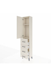 Arges Dolap 2 Raflı 4 Çekmeceli Tek Askılı 44x30x221 - S28M127V1A