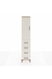Arges Dolap 2 Raflı 4 Çekmeceli Tek Askılı 44x30x221 - S28M127V7A