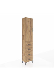 Arges Dolap 2 Raflı 4 Çekmeceli Tek Askılı 44x30x221 - S28M127V9A