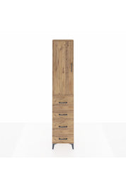 Arges Dolap 2 Raflı 4 Çekmeceli Tek Askılı 44x30x221 - S28M127V9A