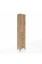 Arges Dolap 3 Raflı 4 Çekmeceli Tek Kapaklı 44x30x221 - S28M128V9A