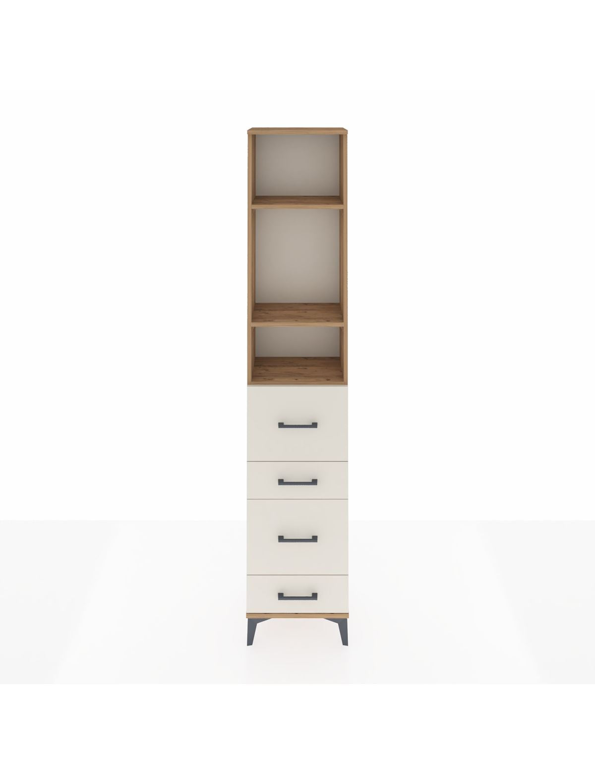 Arges Dolap 3 Raflı 4 Çekmeceli 44x30x221 - S28M129V7A