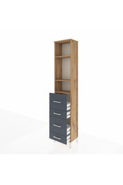 Arges Dolap 3 Raflı 4 Çekmeceli 44x30x221 - S28M129V8A