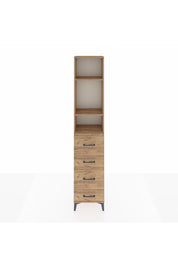 Arges Dolap 3 Raflı 4 Çekmeceli 44x30x221 - S28M129V9A