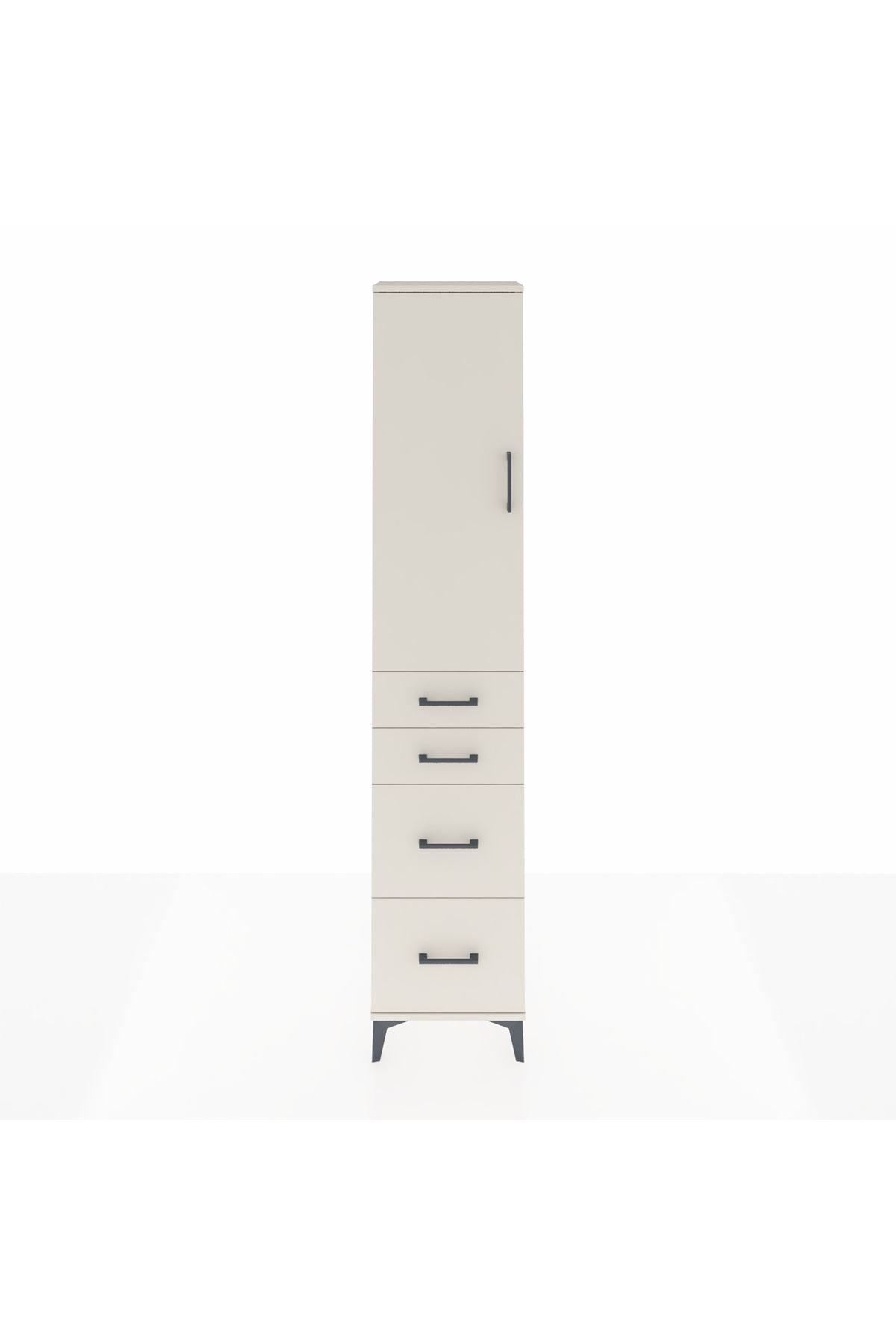 Arges Dolap 2 Raflı 4 Çekmeceli Tek Askılı 44x30x221 - S28M130V1A