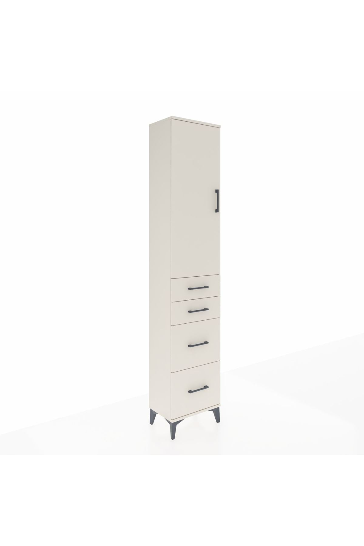 Arges Dolap 2 Raflı 4 Çekmeceli Tek Askılı 44x30x221 - S28M130V1A