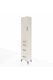 Arges Dolap 2 Raflı 4 Çekmeceli Tek Askılı 44x30x221 - S28M130V1A