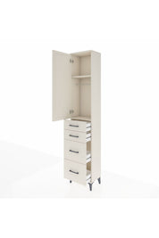 Arges Dolap 2 Raflı 4 Çekmeceli Tek Askılı 44x30x221 - S28M130V1A