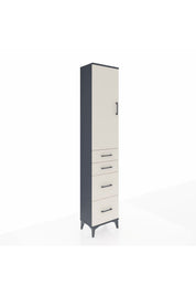 Arges Dolap 2 Raflı 4 Çekmeceli Tek Askılı 44x30x221 - S28M130V4A
