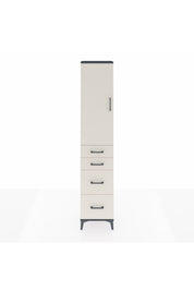Arges Dolap 2 Raflı 4 Çekmeceli Tek Askılı 44x30x221 - S28M130V4A