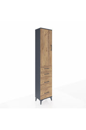 Arges Dolap 2 Raflı 4 Çekmeceli Tek Askılı 44x30x221 - S28M130V6A