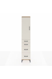 Arges Dolap 2 Raflı 4 Çekmeceli Tek Askılı 44x30x221 - S28M130V7A