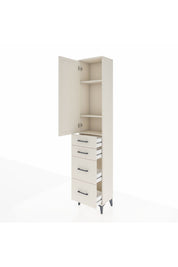Arges Dolap 3 Raflı 4 Çekmeceli Tek Kapaklı 44x30x221 - S28M131V1A